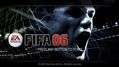 FIFA Soccer 06 PSP Title screen