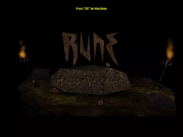 Rune: Halls of Valhalla Windows Titlescreen