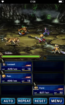 Final Fantasy: Brave Exvius Android A fight with three party members