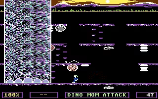 Dino Eggs Commodore 64 Don&#x27;t get smashed by the dino mom!