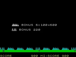 Armageddon ZX Spectrum Bonus at end of level