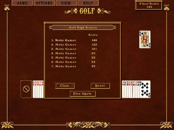 Solitaire Genius Windows The game keeps track of the highest scores for each game