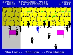 Travel with Trashman ZX Spectrum Jerusalem... not a very PC scenario.