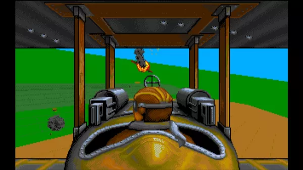 Wings Macintosh Another enemy plane going down in flames (GOG version)