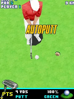 Pro Golf 2007 3D feat. Vijay Singh J2ME Autoputt