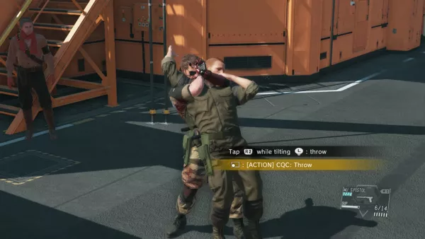 Metal Gear Solid V: The Phantom Pain PlayStation 4 CQC training with your soldiers