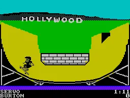 California Games ZX Spectrum The half pipe