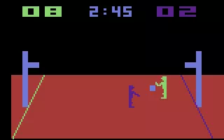 Basketball Atari 2600 A game in progress