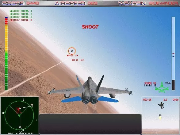 Fighter Pilot Windows The game obligingly tells the pilot when they have a lock on the enemy aircraft - at least it does in Novice mode
