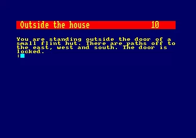 Monsters of Murdac Amstrad CPC Outside the house: the adventure begins