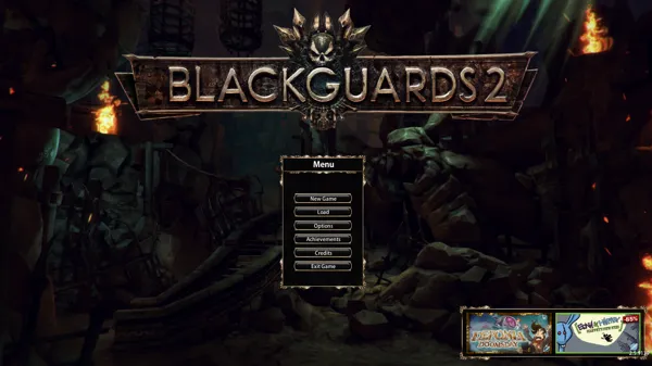 Blackguards 2 Windows Main menu.