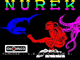 Scuba Dive ZX Spectrum Polish unofficial version title screen