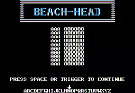 Beach-Head Apple II Top ten table