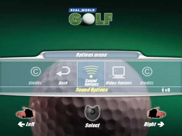 Real World Golf Windows The game starts in an 800x600 resolution but this can be changed via the options menu