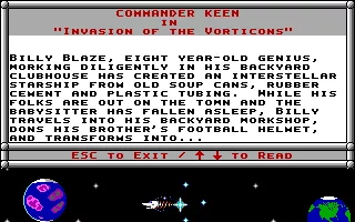 Commander Keen 3: Keen Must Die! DOS Story