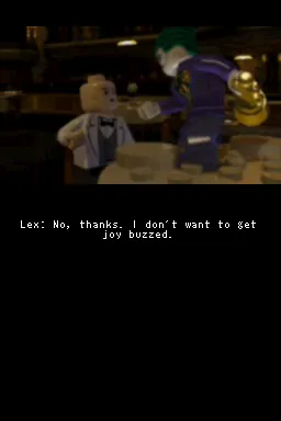 LEGO Batman 2: DC Super Heroes Nintendo DS Lex Luthor can&#x27;t stand predictable jokes...