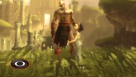 God of War: Chains of Olympus PSP A touching moment