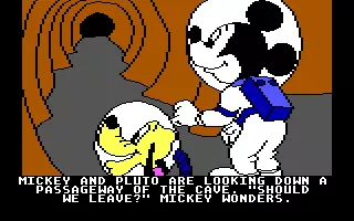 Mickey&#x27;s Space Adventure DOS Mercury - Should we leave? Well, there could be evil alien robots hiding down there or something...