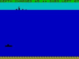 Sub Chase ZX Spectrum Ship sinking