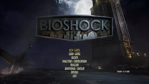 BioShock: Remastered Windows Main menu.