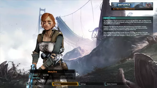 Defiance Windows Exiting the game and another chance to buy more content