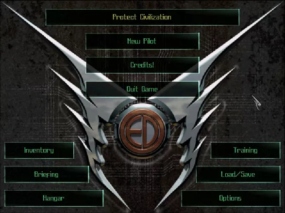 Tellurian Defense Windows In-game pilot menu