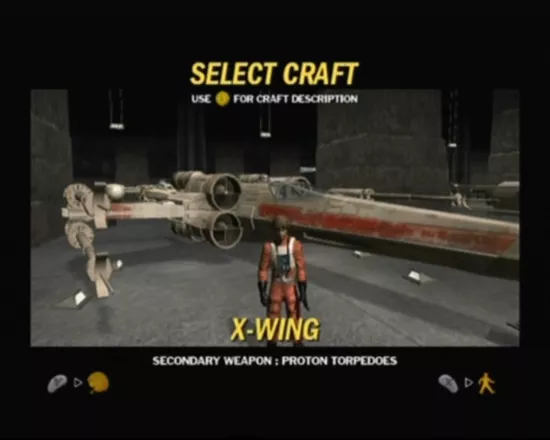 Star Wars: Rogue Squadron III - Rebel Strike GameCube Before the actual mission starts, you&#x27;ll be able to select your craft