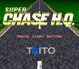 Super Chase: Criminal Termination SNES Title screen (US).
