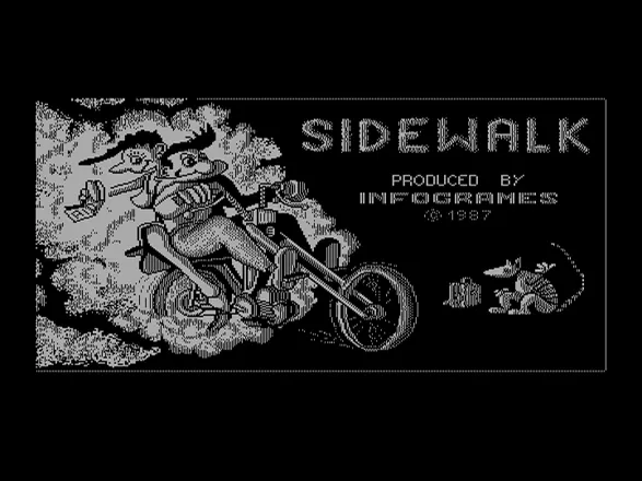 Sidewalk DOS Title screen (Hercules)