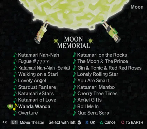 Katamari Damacy PlayStation 2 Moon Memorial: listen to (AWESOME) music