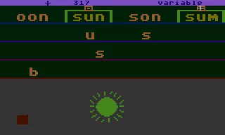 Don&#x27;t Shoot That Word! Atari 8-bit A sun