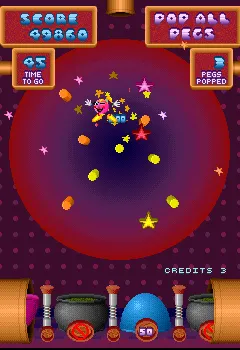 Peggle Arcade Stars give bonus points when touched