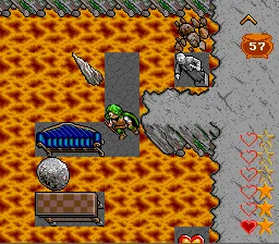 Ultima: Runes of Virtue II SNES Now who has put that couch in the midst of the lava in the Dungeon Deceit?