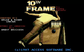 10th Frame Atari ST Loading screen