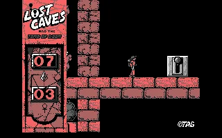 Lost Caves Amstrad CPC A lever