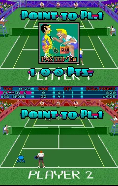 Hot Shots Tennis Arcade Pasted &#x27;em