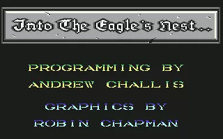 Into the Eagle&#x27;s Nest Commodore 64 Title