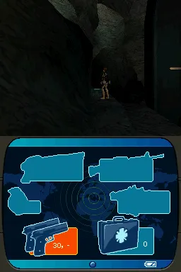 Tomb Raider: Underworld Nintendo DS Lara finds a Treasure Chest (solving this puzzle successfully grants you an Extra)