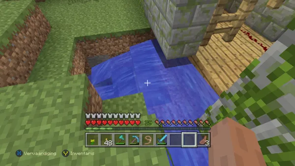 Minecraft: PlayStation 4 Edition Xbox One A trap of water to catch enemies trying to get in through my door