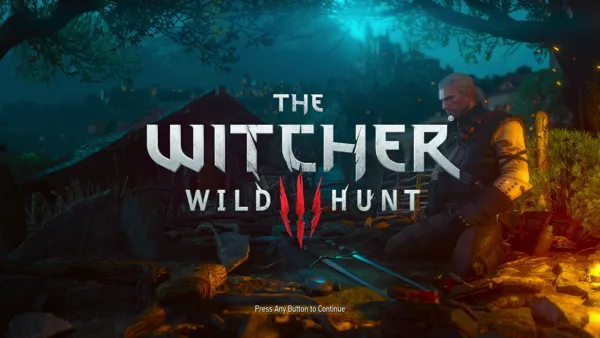 The Witcher 3: Wild Hunt Xbox One The splash screen of the game