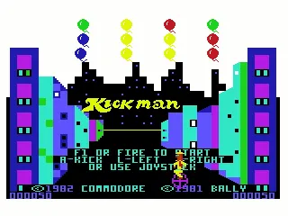 Kick Commodore 64 The Title Screen.