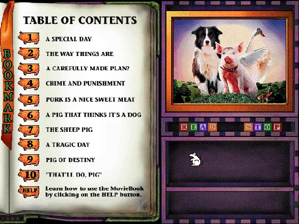 Babe: A Little Pig Goes a Long Way - Interactive MovieBook Windows 3.x The contents of the moviebook