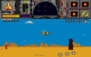 Thunder Burner Atari ST Transforming into spacejet and avoiding the bombs