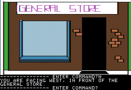 Hi-Res Adventure #3: Cranston Manor Apple II Outside the general store