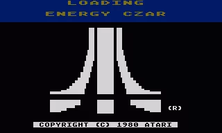 Energy Czar Atari 8-bit Loading screen
