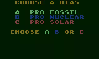 Energy Czar Atari 8-bit Choosing a bias