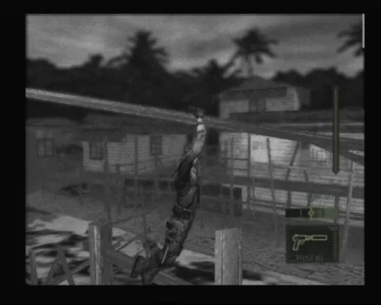 Tom Clancy&#x27;s Splinter Cell: Pandora Tomorrow PlayStation 2 Sliding downwards, and all Sam needs is a pair of gloves, what a hero
