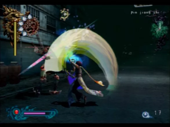 Bujingai: The Forsaken City PlayStation 2 Circling spin towards the enemy target