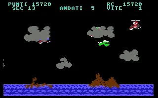 Mancopter Commodore 64 Beware of the dark clouds! It can shoot lightning! (Italian version)