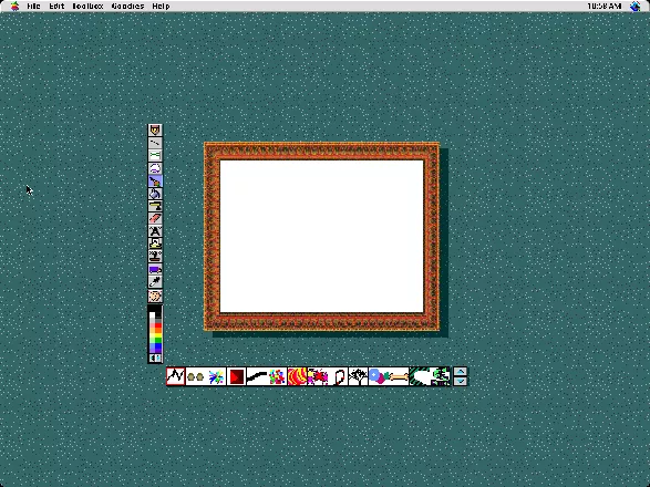 Kid Pix Studio Deluxe Macintosh In Moopies, you can use the wacky brush, and watch the picture come to life with animation!